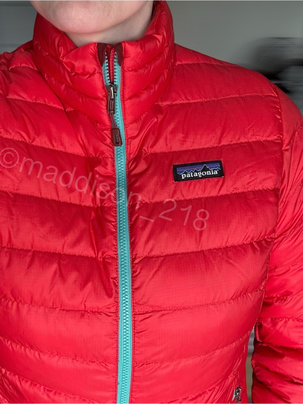 Patagonia Down Sweater Jacket Small French Red Regular Fit 800-fill down S